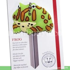 ベルツノガエル キーカバー ワールド商事 アクアチックシリーズ かわいいキーキャップ かえる 蛙 入園 入学 通勤 通学 水族館グッズ