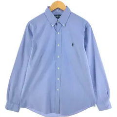 古着 ラルフローレン Ralph Lauren CUSTOM FIT 長袖 ボタンダウンチェックシャツ メンズL相当/eaa515452
