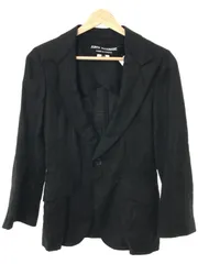 JUNYA WATANABE COMME des GARCONS ジュンヤワタナベ コムデギャルソン 15SS リネンテーラードジャケット ブラック XSのサムネイル