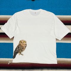 Niche./ニッチ ANIMAL PRINT H/S TEE SHIRT フクロウ WHITE Size XL 希望小売価格￥8,800-（税込）__