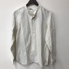 マーガレットハウエル 長袖シャツ スタンドカラーシャツ マーガレット・ハウエルのスタンドカラーシャツは、オンオフ