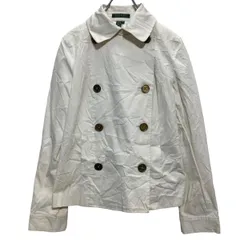 LAUREN RALPH LAUREN コットン混紡 ジャケット レディース XS ホワイト ローレンラルフローレン 古着卸 アメリカ仕入 a610-8080のサムネイル