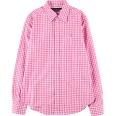 古着 ラルフローレン Ralph Lauren RALPH LAUREN SPORT ギンガムチェック 長袖 コットンチェックシャツ レディースM相当/eaa552308