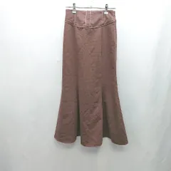 ◇ ⊇ RESEXXY マキシ Aライン スカート サイズFR ブラウン系 レディース E  【1501230010139】