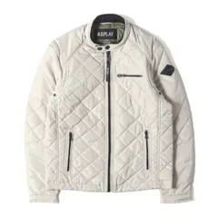 【美品】REPLAY リプレイ ジャケット オフホワイト 白 サイズ:S | 23AW ショート キルティング ライダージャケット (M8000.000.84442) | アウター ブルゾン 上着【メンズ】【中古】のサムネイル