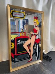昭和レトロ ニッカウィスキー パブミラー 時計 1978年製