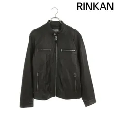 マイケルコース　ラムレザー　シングルライダース　革ジャン　総柄　S 黒 中古・古着通販】MICHAEL KORS (マイケルコース) ラムレザー