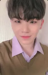 【中古】コレクションカード(男性) SEVENTEEN/WOOZI(ウジ)/バストアップ・衣装茶・顔中央・裏面白/CD「3RD Album ： An Ode(The Poet ver.)封入特典フォトカード