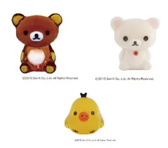 リラックマ　ガラスフィギュア　三個セット　リラックマ　コリラックマ　キイロイトリ　コレクタブル　キャラクター　置物　サンエックス