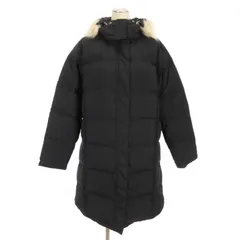 エルエルビーン L.L.BEAN ダウン コート フェイクファー ロング丈 黒 ブラック L アウター ■GY18