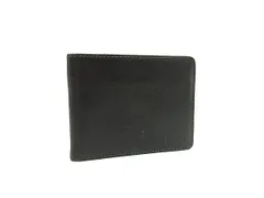 COACH コーチ レザー 二つ折り 財布 ウォレット 札入れ カード入れ メンズ レディース ブラック系 DI6644