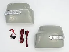スズキ　LED　ウィンカー　ドアミラー　カバー　サイドミラー　ジムニー　JB23　1998ｙ～　未塗装 a3911