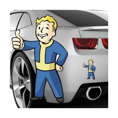 Fallout 4 Thumbs-Up Vault Boy Mini Sticker 폴아웃 볼트보이 스티커