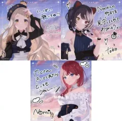 【中古】キャラカード Nornis 複製コメント入りスクエアブロマイド3枚セット 「CD バーチャルYouTuber にじさんじ Nornis / Transparent Blue」 にじさんじオフィシャルストア購入特典