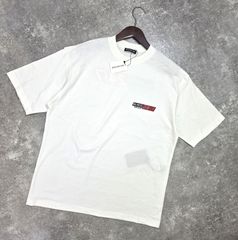★未使用品【BALENCIAGA/バレンシアガ】20AW NEWS 24/7 BLNCG ロゴ 半袖 Tシャツ ホワイト Sサイズ オーバーサイズ メンズ 612966 TIVD1 PAWNSHOPRiZ  パウンショップリズ