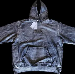 Supreme シュプリーム  x MM6 Maison Margiela Foil Box Logo Hooded Sweatshirt Black  シュプリーム x MM6メゾンマルジェラ フォイル ボックス ロゴ フーデッド スウェットシャツ ブラック