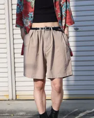 1990s Polo by Ralph Lauren 2tuck wide classic chino shorts brown beige TYLER SHORT 90年代 ラルフローレン ワイド 2タック クラシック チノ ショーツ ハーフパンツ W38