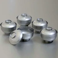 送料無料 お椀 お碗 蓋付 汁椀 5客セット 雑煮椀揃え 吸い物椀 フタ付き GIN 5客組 日本製 お祝い お正月 お雑煮 お吸い物 和食器 モダン おわん スープボウル 味噌汁 おしゃれ