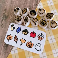 秋 消しゴムはんこセット