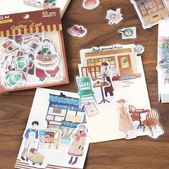 シール BGM リネンフレークシール 全8柄セット　Linen　Paper