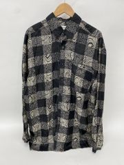 BOGARI　90’s　シルク　総柄シャツ　ヴィンテージ【M128-20250709-04KS】