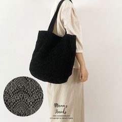 残少⭐️2点売れました⭐️ おしゃれな ナチュラル 黒 ブラック レース (中) 軽い トートバック フォーマル 冠婚葬祭