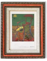 【特売】アンティーク風 写真立て おしゃれ フォトフレーム 額縁 御洒落 樹脂製 置き掛け兼用 レトロ アンティーク ヴィンテージ 壁掛け 卓上 縦横兼用 額縁 (10x15cmハガキ Red)