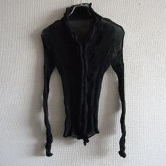 【美品】 ISSEY MIYAKEFETE【しわプリーツ ブラウス】ブラック イッセイミヤケ 25070005