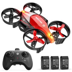 【人気商品】Holy Stone 陸空両用 おもちゃ 申請不要 子供向け 小型 100g未満 バッテリー3個 合計36分使用時間 FLIGHTモード LANDモード ランプ付き 初心者 クルーズ制御 トイドローン 手投げテイクオフ ドローン ヘッドレスモード