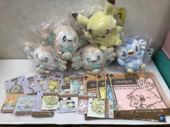 ポケモン ポケピース 一番くじ D賞 モクローぬいぐるみ/B賞 ポッチャマぬいぐるみ 他 まとめ 未使用品 smstoy085775