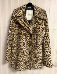 ローレンラルフローレン レオパード　ミニタリージャケット　L 豹柄　レディース レディース 古着 LAUREN ACTIVE Ralph Lauren ヒョウ柄 レオパード 総