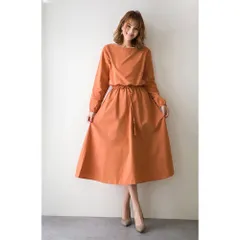 ☆ オレンジ ☆ L ☆ ワンピース レディース 長袖 pk1223 マキシワンピース 長袖 Uネック ロング ワンピ ワンピース 柔らか カジュアル きれいめ 薄手 麻 綿 上品 レディース シンプル 無地 かわいい おしゃれ