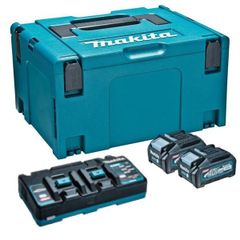 ★新品！未開封！Makita マキタ A-71990 DC40RB BL4040 急速充電器 バッテリ2個付 純正セット パワーソースキット XGT5★
