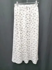 ◇ PAGEBOY ページボーイ 総柄 ロング丈 フレア スカート サイズF オフホワイト系 マルチ レディース P  【1407260027300】