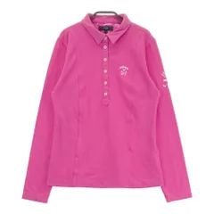 サイズ：L CALLAWAY キャロウェイ  長袖ポロシャツ  ピンク系 [240101395815]# ゴルフウェア レディース ストスト