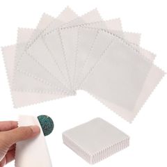 Special Sale! 50-Piece Set of Chamois Cloths for Watches, Cameras, Jewelry, Precious Metals, Glassware, LCD Screens, Stringed Instruments, Polishing Cloths, and High-Quality Cleaning Cloths. 8*8cm