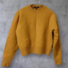 T489【ユニクロ】レディースニットトップス　セーター　ショット　ウール　L