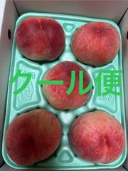 もも（はつひめ）5玉 箱込1.2キロ程度 福島県産