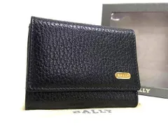 ■新品■未使用■ BALLY バリー レザー コインケース コインパース 小銭入れ メンズ レディース ブラック系 BF6826のサムネイル