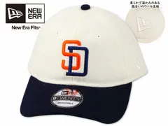 NEWERA ニューエラ 9TWENTY LEATHER STRAP CAP SANDIEGO PADRES COOPERSTOWN WHITE/NAVY サンディエゴ パドレス クーパーズタウン ホワイト/ネイビー メジャーリーグ 21746