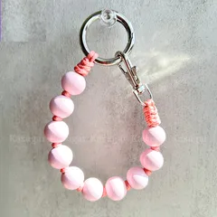 LILT☆スマホ ハンド ストラップ ウッドビーズ 天然 木 製 ウォレット チェーン キー ホルダー バッグ チャーム リスト ブレスレット ベビー ブランケットク シューズ クリップ 犬 猫 携帯 手首 ブレスレット ギフト ハンドメイド KASUGAR