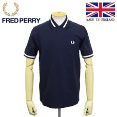 FRED PERRY (フレッドペリー) M2 SINGLE TIPPED FRED FP SHIRT ポロシャツ イングランド製 797NAVY/SNOW FP388 40