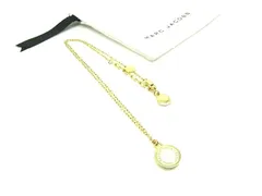 ■美品■ MARC JACOBS マークジェイコブス ネックレス ペンダント アクセサリー レディース ゴールド系×アイボリー系 DJ4611