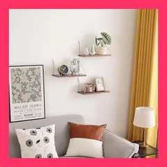 HASONA ウォールシェルフ 壁掛け棚 穴開けない 3個セット 壁を傷つけない