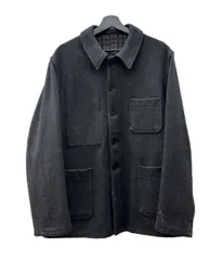 フレンチヴィンテージ　ウール　ファーマーズ　ジャケット DEADSTOCK】40-50s “Grey & Black” French Wool Farmers Jacket
