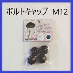【在庫処分特価】WAKAI　ボルトキャップ　M12　ブロンズ（4個入り）ナット・ボルト用キャップ　ボルトカバー　ナットカバー　防じん　保護　装飾