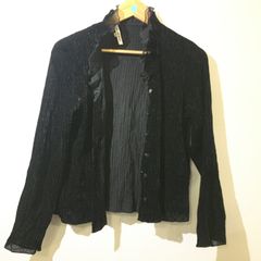 【12/6出品停止】HANAE MORI  レディース カーディガン 羽織 トップス 長袖 黒 ブラック 透け