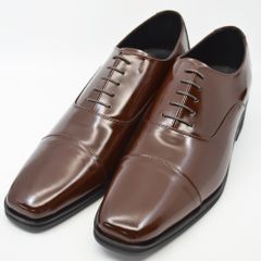 新品 未使用 日本製 牛革 ロングノーズ ダークブラウン25.0~27.0cm