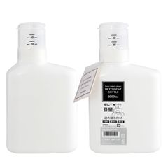 【数量限定】2個セット 1000ml 洗剤ボトル ホワイト 詰め替え 押して計量 レック(LEC)