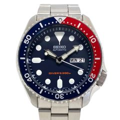 【希少】セイコー　ネイビーボーイ　ダイバーズ　SKX009K2　7R26-0020　自動巻　ペプシ　ネイビー　デイデイト表示（スペイン語・英語）　海外モデル